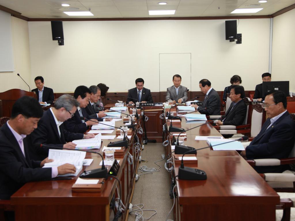 제187회 임시회 군정업무보고청취